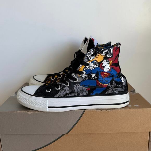 Converse All Star Dc Comics Superman Hi Top Sneakers - SZ Men 4- Women 6 main image 9